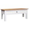 vidaXL Mesa de centro madera de pino estilo Panam&aacute; blanco 100x60x43,5 cm
