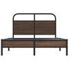 vidaXL Estructura de cama sin colch&oacute;n 140x190 cm madera marr&oacute;n roble
