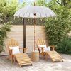 vidaXL Parasol Balinés Crema 185 x 185 x 260 cm Algodón