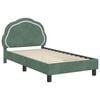 vidaXL Cama para niños con cabecero Verde Mar 80 x 160 cm Terciopelo