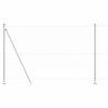 vidaXL Poste de Valla Plateado 10 x 1,6 m (malla de 36 mm) Acero