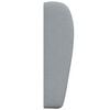 vidaXL Oreja de cabecero Gris Claro 80 x 23 x 6 cm tela