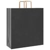 vidaXL Bolsas de papel con asas 250 uds negra 45x17x48 cm