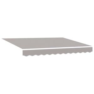 vidaXL Tela de Repuesto para Toldos Gris Claro 330 x 195 cm Poli&eacute;ster