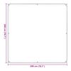 vidaXL Lona transparente con ojales 2x2 m Polietileno