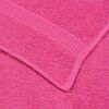 vidaXL Toallas FROGN 2 uds rosa 100x200 cm 360 g/m&sup2;