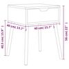vidaXL Mesita de noche madera de ingenier&iacute;a roble Sonoma 40x40x56 cm