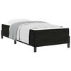 vidaXL Cama tipo Box Spring con colch&oacute;n Negro 80 x 220 cm tela