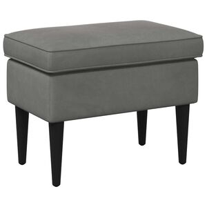 vidaXL Reposapi&eacute;s Gris oscuro 55 x 35 x 41 cm Terciopelo