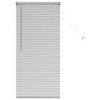 vidaXL Persianas venecianas Plateado 130 x 60 cm Aluminio
