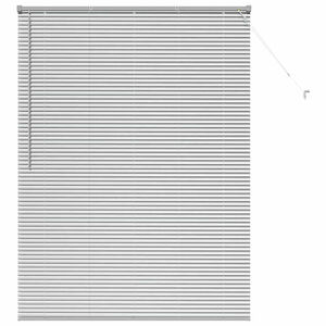 vidaXL Persianas venecianas Plateado 175 x 135 cm Aluminio