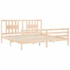 vidaXL Estructura de cama con cabecero madera maciza 200x200 cm