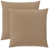 vidaXL Coj&iacute;n con almohada HEERLEN 2 uds. Gris topo Poli&eacute;ster
