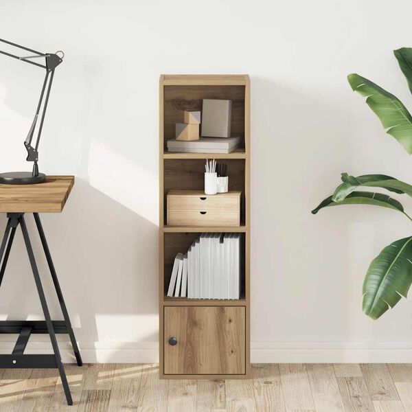 vidaXL Estanter&iacute;a de madera de ingenier&iacute;a roble artisan 31x24x102 cm