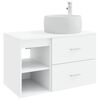 vidaXL Juego de muebles de ba&ntilde;o 2 pcs Blanco Madera de ingenier&iacute;a