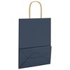 vidaXL Bolsas de papel con asas 50 uds azul 21x11x28 cm