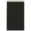 vidaXL Banco zapatero con coj&iacute;n madera ingenier&iacute;a negro 104x30x49 cm
