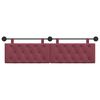vidaXL Cabecera Colgante Rojo vino 170 x 55 x 7 cm tela