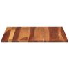 vidaXL Tablero de mesa madera maciza de acacia 25-27 mm 80x80 cm