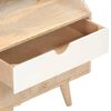 vidaXL Mesita de noche de madera maciza de mango 40x30x50 cm