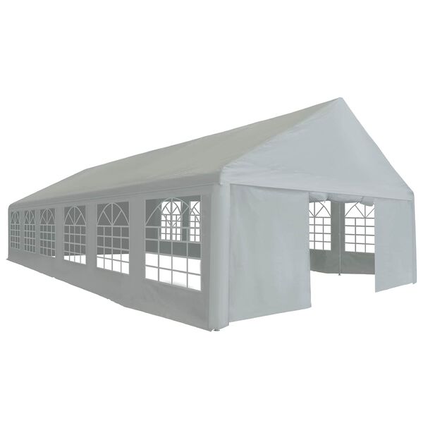 vidaXL Tela de tienda sin estructura Gris 12 x 6 m PE