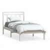 vidaXL Estructura de cama madera maciza de pino blanco 100x200 cm