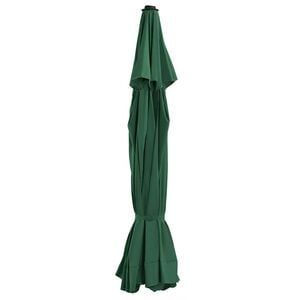 vidaXL Tela de repuesto para sombrilla verde 515 cm