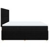 vidaXL Cama box spring con colch&oacute;n tela negro 180x200 cm