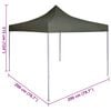 vidaXL Carpa de Fiesta Antracita 200 x 200 x 315 cm Tela Oxford
