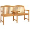vidaXL Banco Tallado a Mano en Forma de Rosa 150,5 x 60 x 95 cm