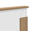 vidaXL Estructura de cama con cabecera Roble Artesanal 160 x 200 cm