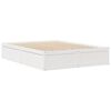 vidaXL Estructura de cama sin colch&oacute;n madera de pino blanca 140x190 cm