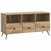 vidaXL Mueble de TV con caj&oacute;n Roble Artesanal 102 x 34,5 x 50 cm