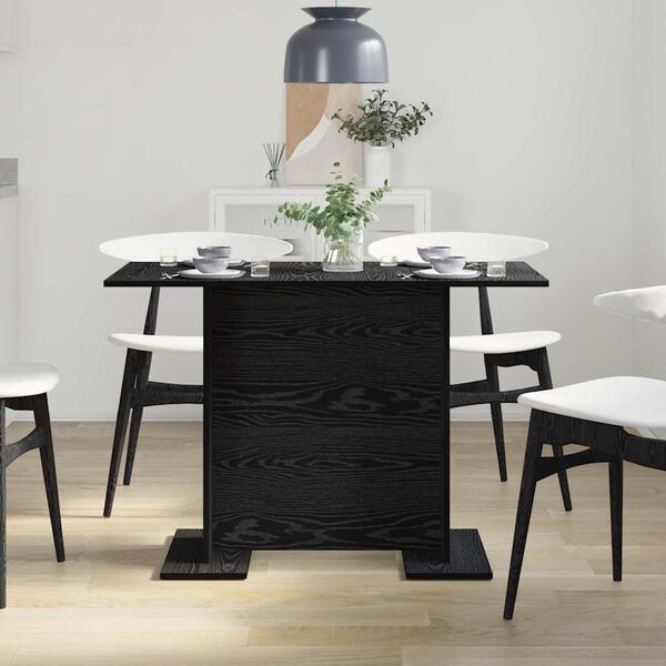 vidaXL Mesa de Comedor Roble negro 110 x 60 x 75 cm