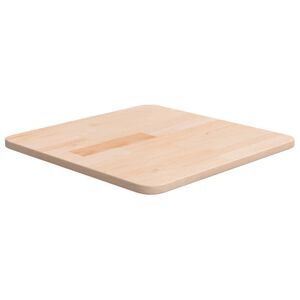 vidaXL Tablero de mesa cuadrada madera de roble sin tratar 40x40x1,5cm