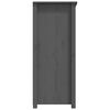 vidaXL Aparador de madera maciza de pino gris 83x41,5x100 cm