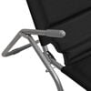 vidaXL Tumbona plegable 2 uds textilene acero con recubrimiento negro