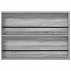 vidaXL Estante de revistas 2 pcs Gris Sonoma 100 x 12 x 70 cm