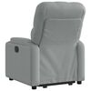 vidaXL Sill&oacute;n reclinable elevable de tela gris claro