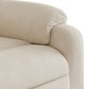 vidaXL Sill&oacute;n reclinable de masaje el&eacute;ctrico tela de microfibra beige