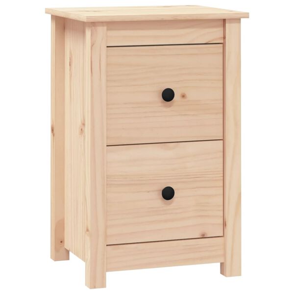 vidaXL Mesita de noche madera maciza de pino 40x35x61,5 cm
