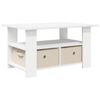 vidaXL Mesa de Caf&eacute; con caj&oacute;n 77 x 55 x 42 cm Madera de ingenier&iacute;a