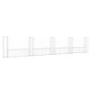 vidaXL Cesta de gaviones forma de U 5 postes de hierro 500x20x100 cm