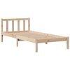 vidaXL Cama con estantería sin colchón madera maciza de pino 75x190 cm