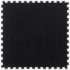 vidaXL Baldosa de suelo de goma negro 12 mm 100x100 cm