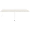 vidaXL Toldo de pie autom&aacute;tico crema 600x350 cm