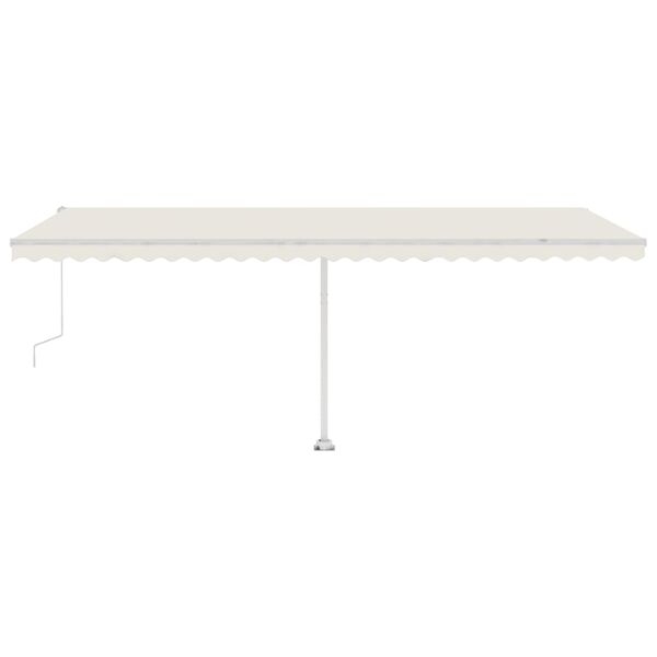 vidaXL Toldo de pie autom&aacute;tico crema 600x350 cm