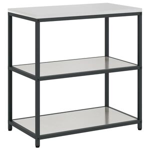 vidaXL Estante para Cocina HATTEM Plateado 90 x 50 x 92 cm Acero