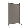 vidaXL Biombo divisor de 3 paneles de tela gris antracita 525x180 cm