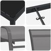 vidaXL Conjunto de Comedor de Jard&iacute;n 7 pcs Gris y Negro